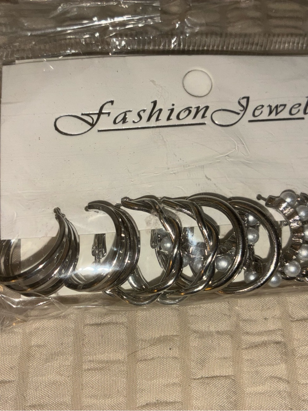 Fashion Jewelry Silver-Tone Hoop and Ball Earring Set - Silver